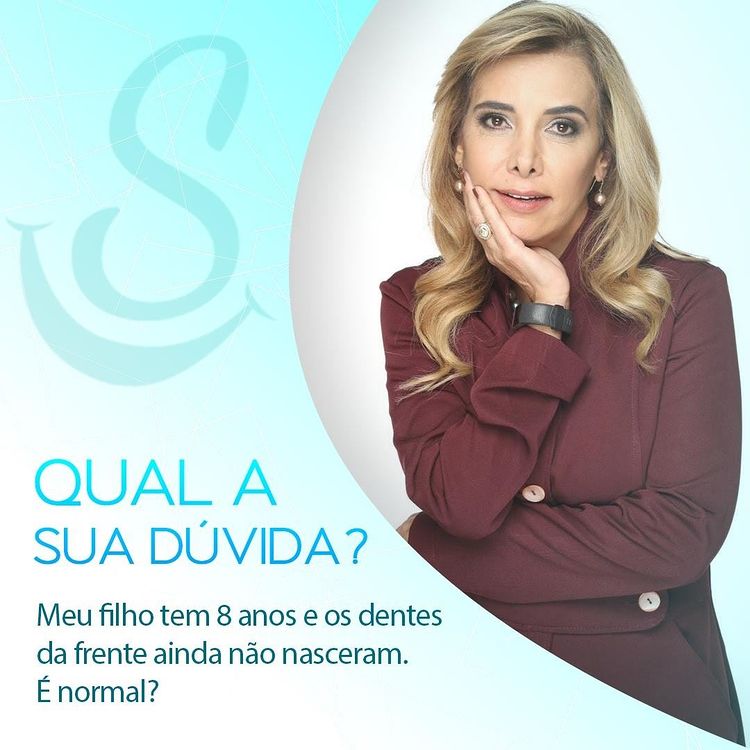 Meu filho tem 8 anos e os dentes da frente ainda não nasceram. É Normal?