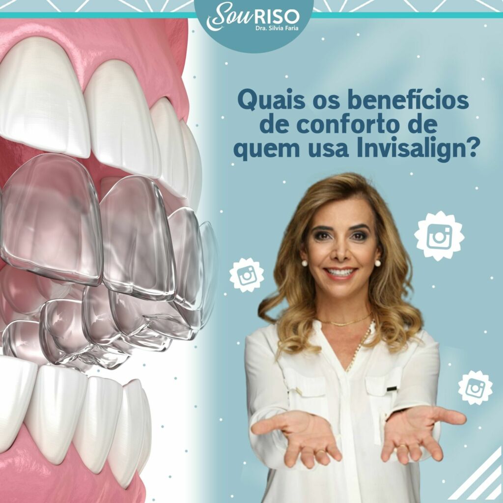 Quais os benefícios de conforto de quem usa Invisalign?