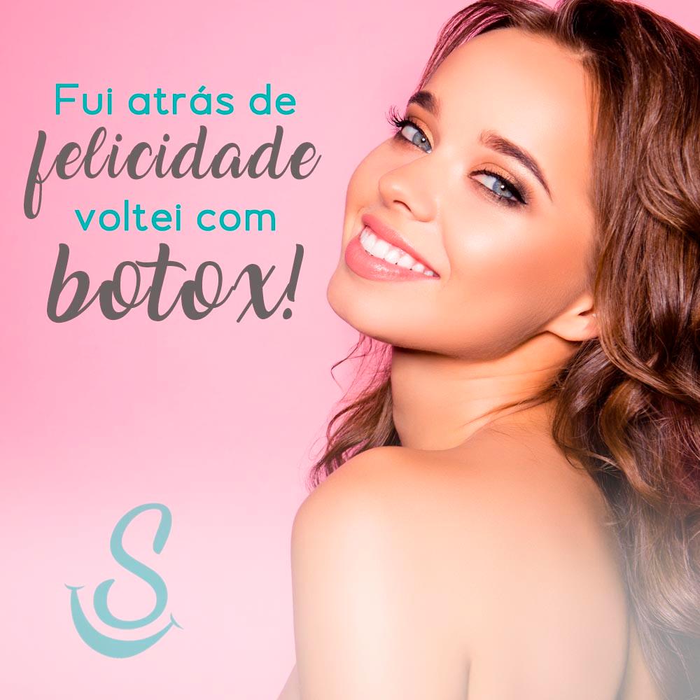 Fui atrás de felicidade voltei com botox!