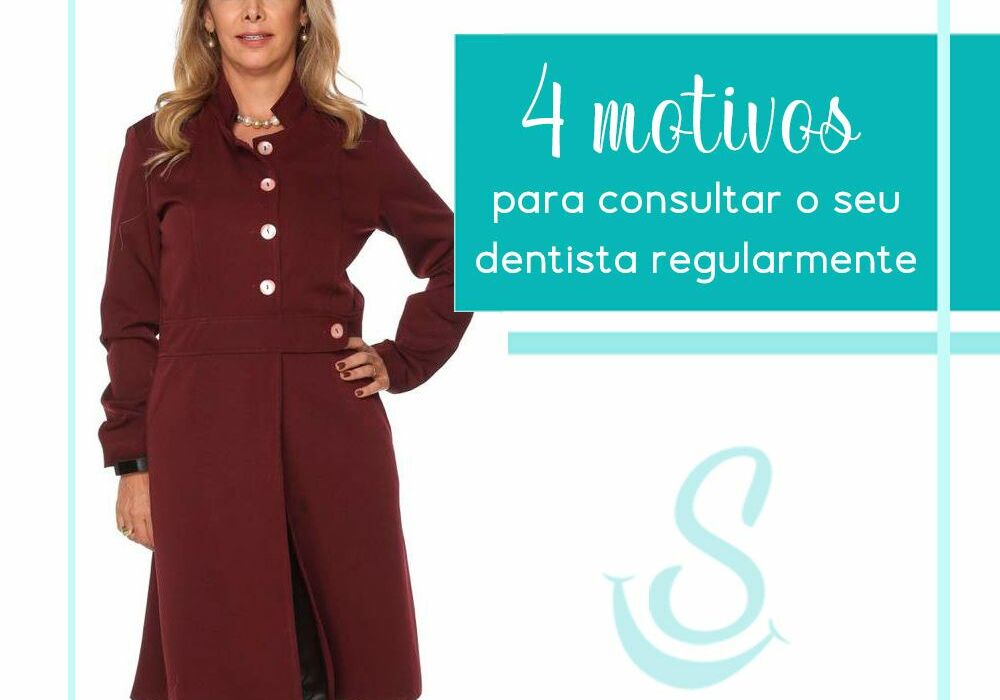 4 Motivos para consultar o seu dentista regularmente.